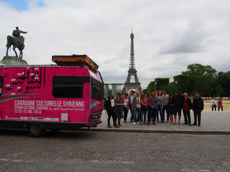 12/07/2014 Paris : Départ “Caravane culturelle Syrienne